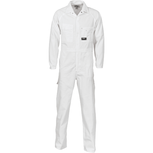 DNC Workwear Mens Cotton Drill Coverall Hi Vis Work Safety Flame Retardant 3101