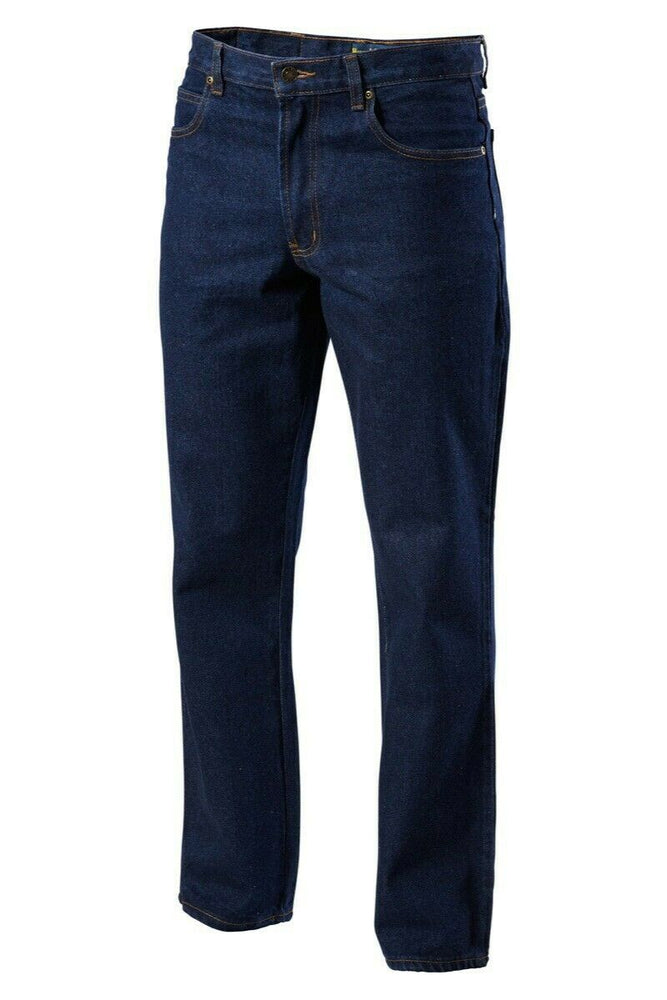 Hard Yakka Denim Jeans Work Pants Enzyme Wash Rigid Farm Heavy Duty Y03514