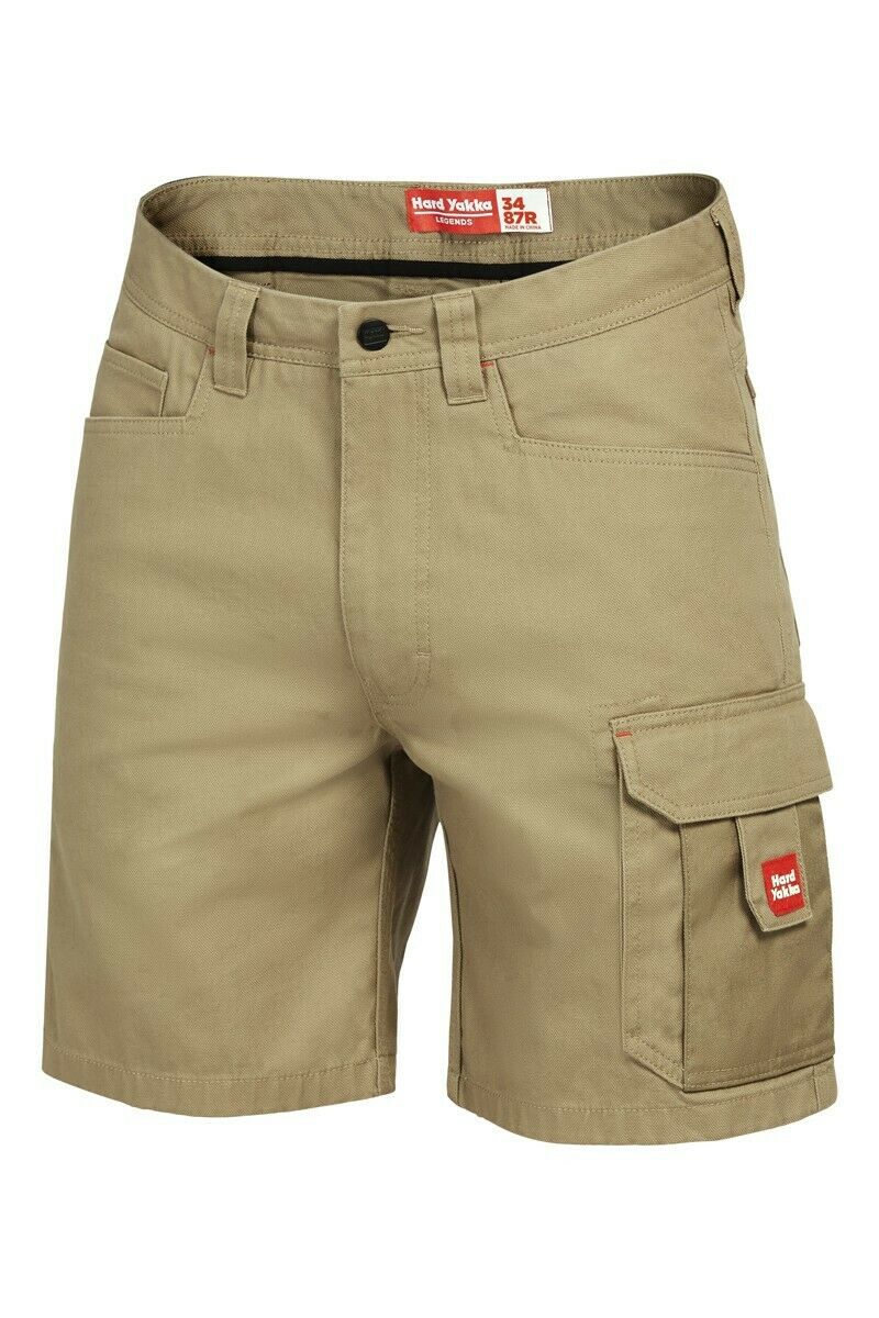 Hard Yakka Legends Shorts Cargo Cotton Work Tradie Cordura Tough Y05066