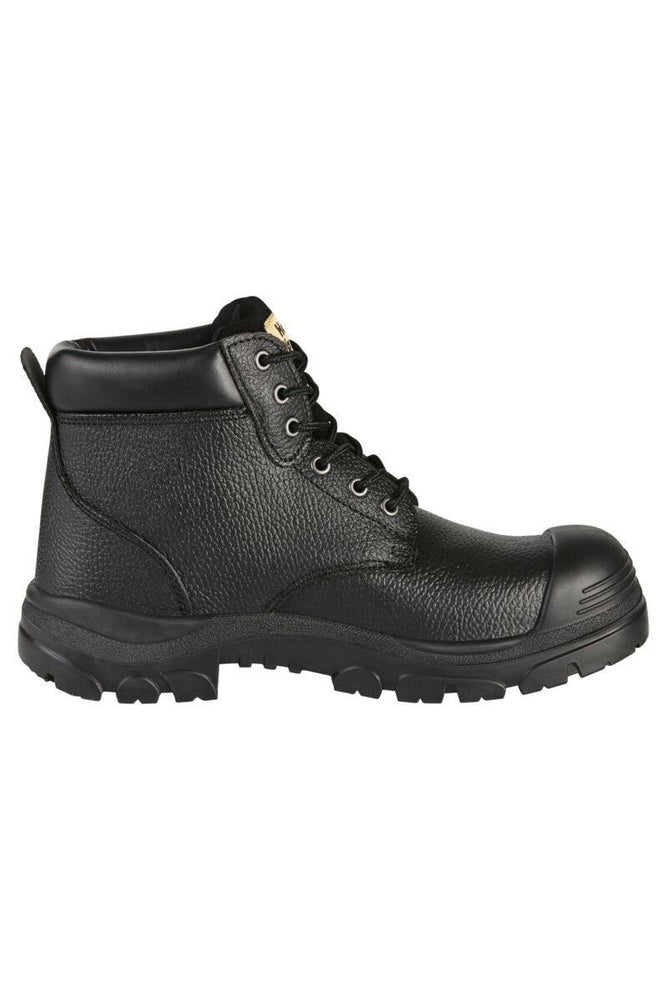 Mens Hard Yakka Gravel Emboss Lace Black Boots Steel Cap Work Safety Safe Y60086