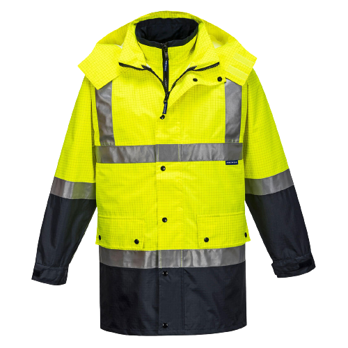 Portwest Mackay Anti-Static 4-in-1 Jacket Reflective Work Safety Comfy MJ887