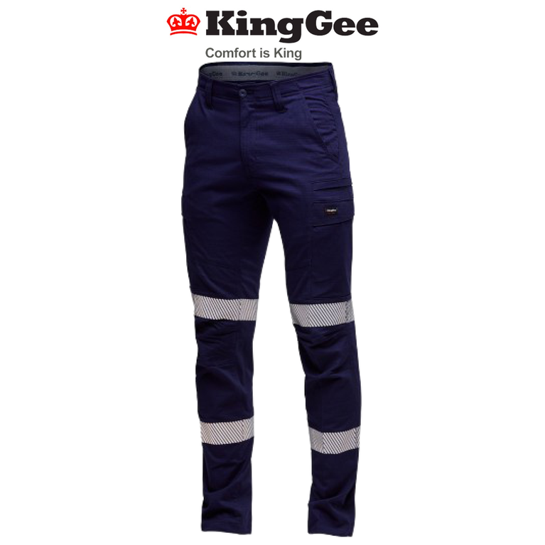 KingGee Mens Workcool Pro Bio Motion Pant Breathable Comfy Work Pants K53016