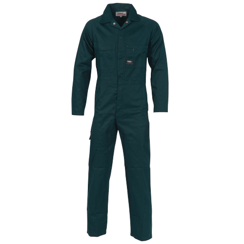 DNC Workwear Mens Cotton Drill Coverall Hi Vis Work Safety Flame Retardant 3101