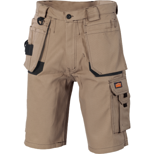 DNC Workwear Men Duratex Cotton Duck Weave Tradies Cargo Shorts Comfort 3336