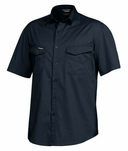 KingGee Mens Tradies Shirt S/S Lightweight Breathable Slim Fit Work K14355