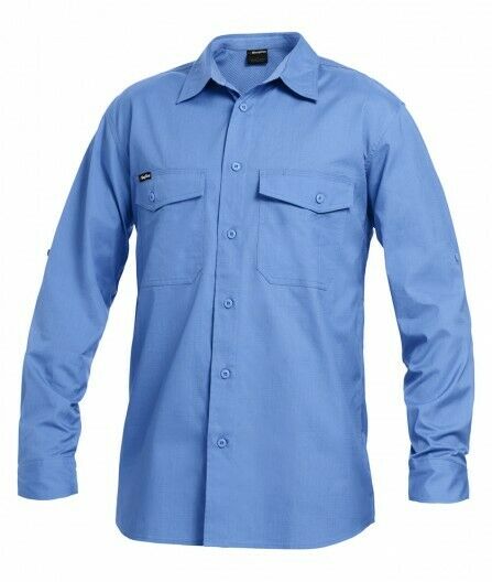 KingGee Mens Workcool 2 Shirt Long Sleeve Lightweight Breathable Workwear K14820