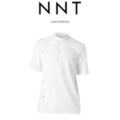 NNT Unisex Adults Neatron Stud Front Jacket Chef White Classic Fit Work CATP2H