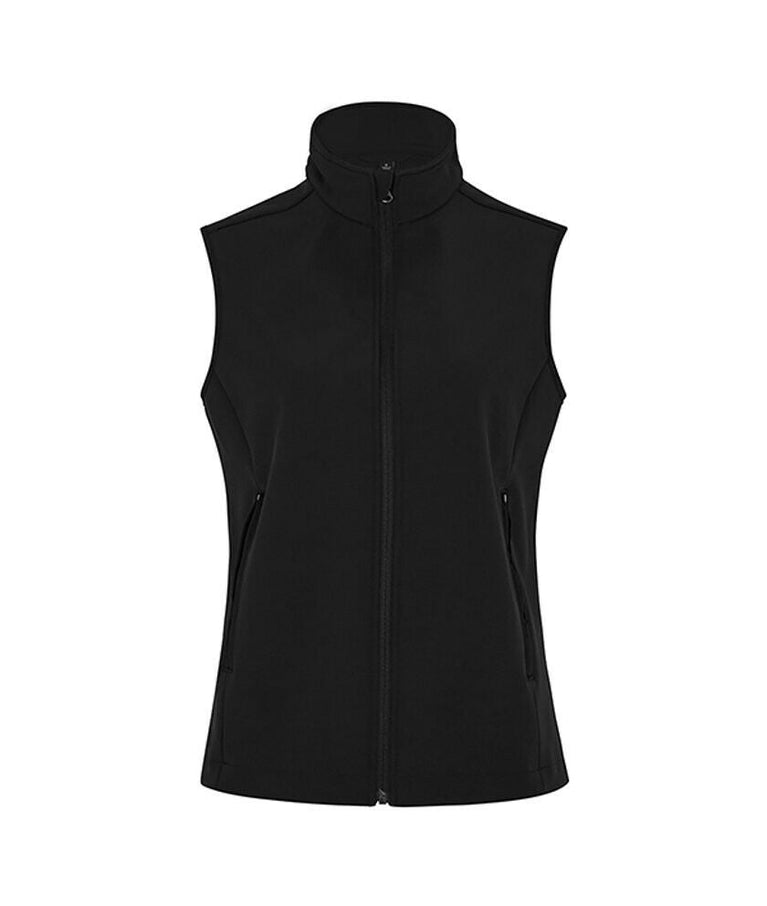 Womens NNT Ladies Warm Bonded Fleece Sleeveless Zip Vest Black Navy CAT748