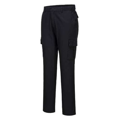 Portwest Stretch Cargo Combat Pants Slim Fit Reflective Trim Comfy Pant S231