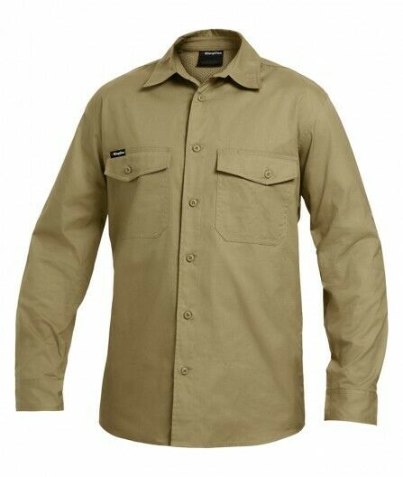 KingGee Mens Workcool 2 Shirt Long Sleeve Lightweight Breathable Workwear K14820