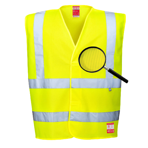 Portwest Hi-Vis Anti Static Vest - Flame Resistant Reflective Work Safety FR71