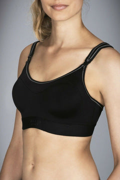 Womens Berlei Sports Bra Ultimate Performance Crop Racer Back YXXH Black