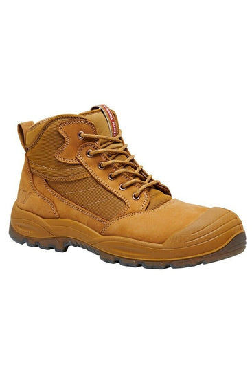 Hard Yakka Nite Vision Work Boots Comfy Leather Workwear Water Resistant Y60230