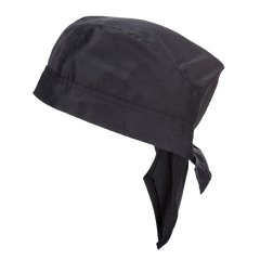 Portwest Chefs Bandana Black Restaurant Uniform Comfortable S903