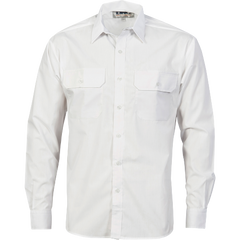 DNC Workwear Mens Polyester Cotton Work Shirt Long Sleeve Business Casual 3212