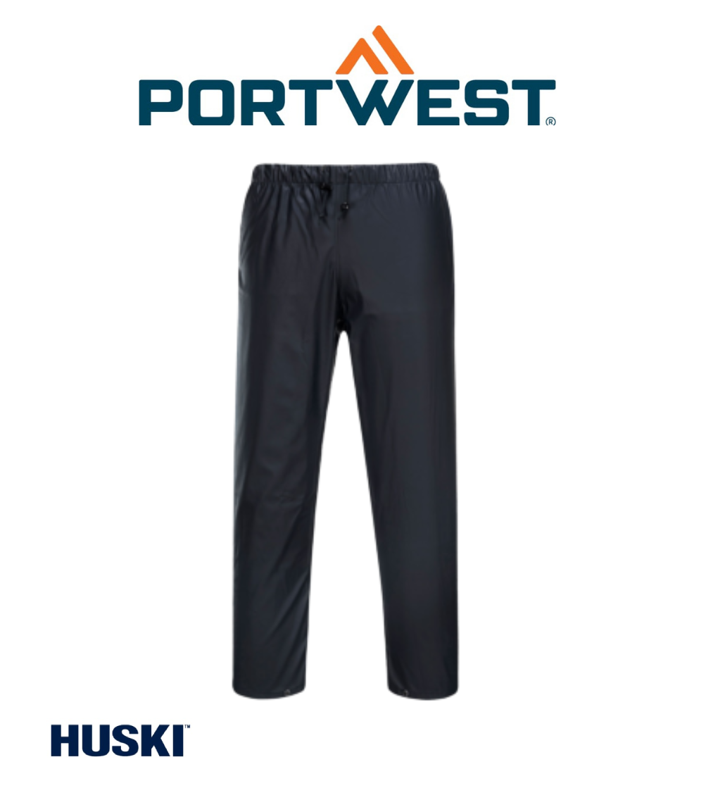 Portwest Mens Huski Farmers Pants Breathable Waterproof Work Safety Comfy K8102