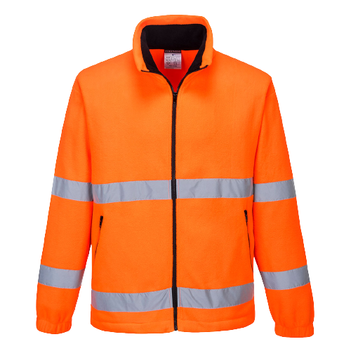 Portwest Hi-Vis Essential Polar Fleece 2 Tone Zip Reflective Work Safety F250