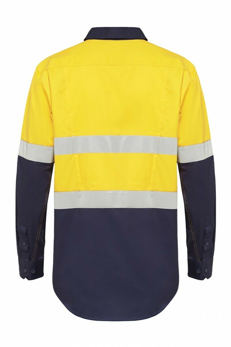 Hard Yakka Koolgear Long Sleeve Work Shirt Hi-Vis Taped Lightweight Y07740