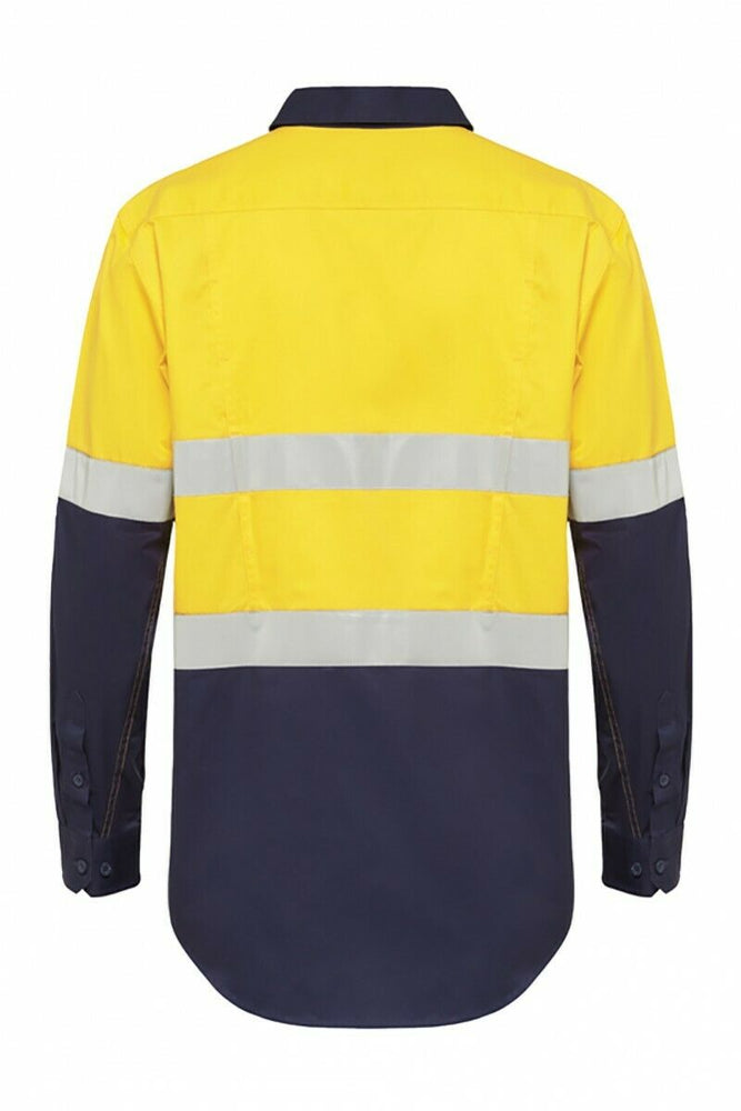 Hard Yakka Koolgear Long Sleeve Work Shirt Hi-Vis Taped Lightweight Y07740