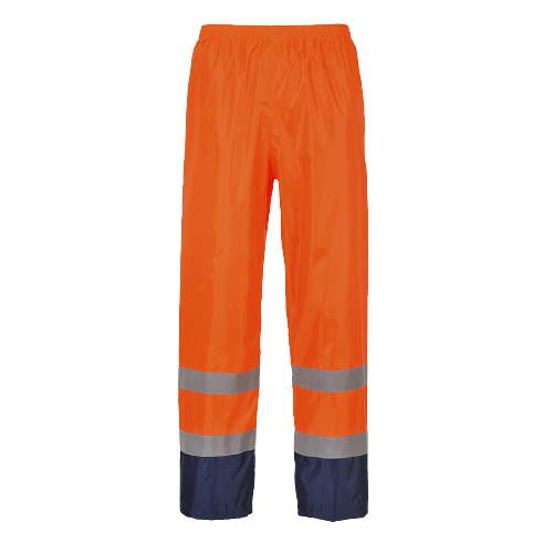 Portwest Hi-Vis Classic Two Tone Rain Pants Reflective Taped Work H444