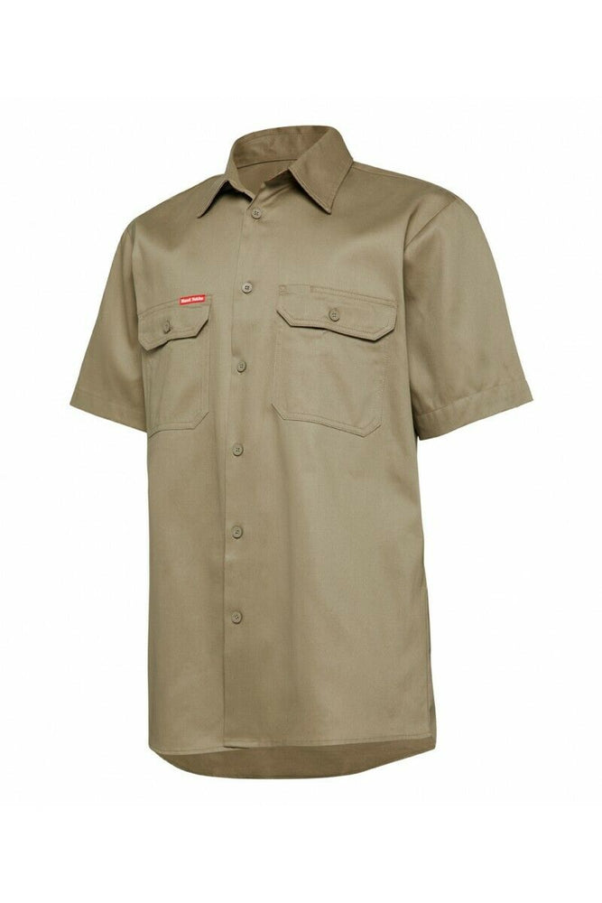 Mens Hard Yakka Core Light Weight Cool Drill Work Shirt Summer Tradie Y04625