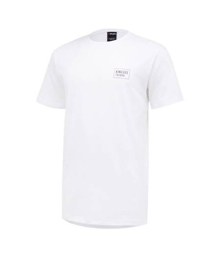 KingGee Mens T Shirt S/S Regular Fit Cotton Comfortable Work Stretch K04025