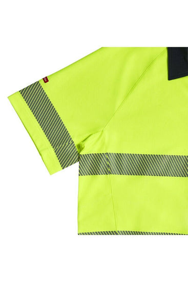 Hard Yakka Koolgear Hi-Vis Short Sleeve Polo Light 2 Tone Work Shirt Y11383