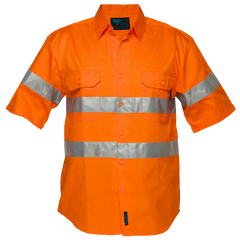 Portwest Hi-Vis Regular Weight Short Sleeve Shirt Tape Reflective Safety MA192
