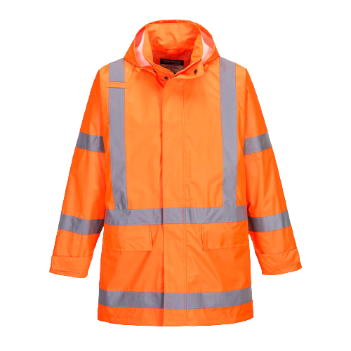 Portwest TTMC-W17 X-Back Rain Jacket 2 Tone Reflective Tape Work Safety TM610