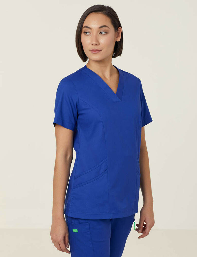 NNT Uniform Womens Next Gen Antibacterial Florence Scrub Top V Neck Nurse CATULM