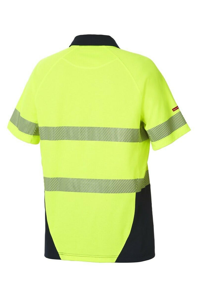 Hard Yakka Koolgear Hi-Vis Short Sleeve Polo Light 2 Tone Work Shirt Y11383