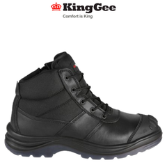 KingGee Mens Tradie Boot Breathable Leather Work Safety Water Resistant K27150