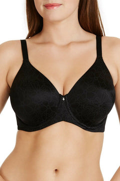 Womens Berlei Lift & Shape Non-Padded Sexy Black Pearl Bra Floral Pattern YZKD