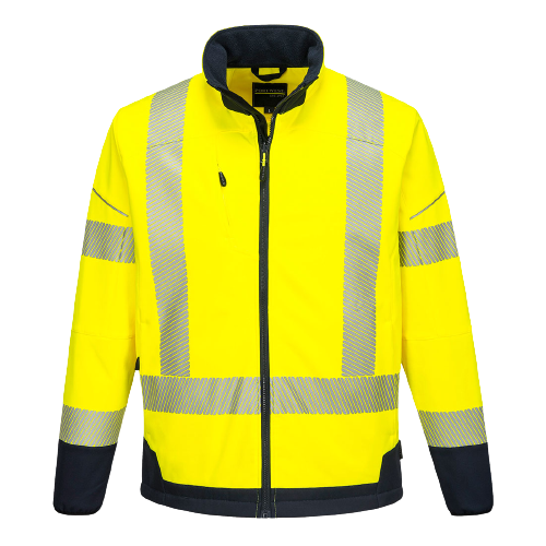 Portwest PW3 Hi-Vis Contrast Softshell (3L) 2 Tone Reflective Work Safety T404