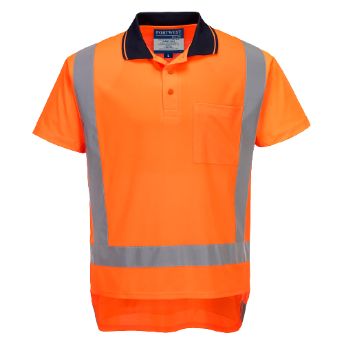 Portwest TTMC Short Sleeved Polo Lightweight Reflective Work Safety TM311