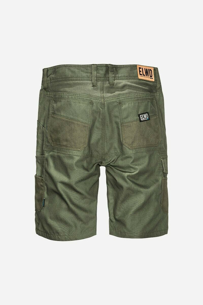 Mens Elwood Work Utility Shorts Canvas Cargo Phone Pocket Tough Tradie EWD201