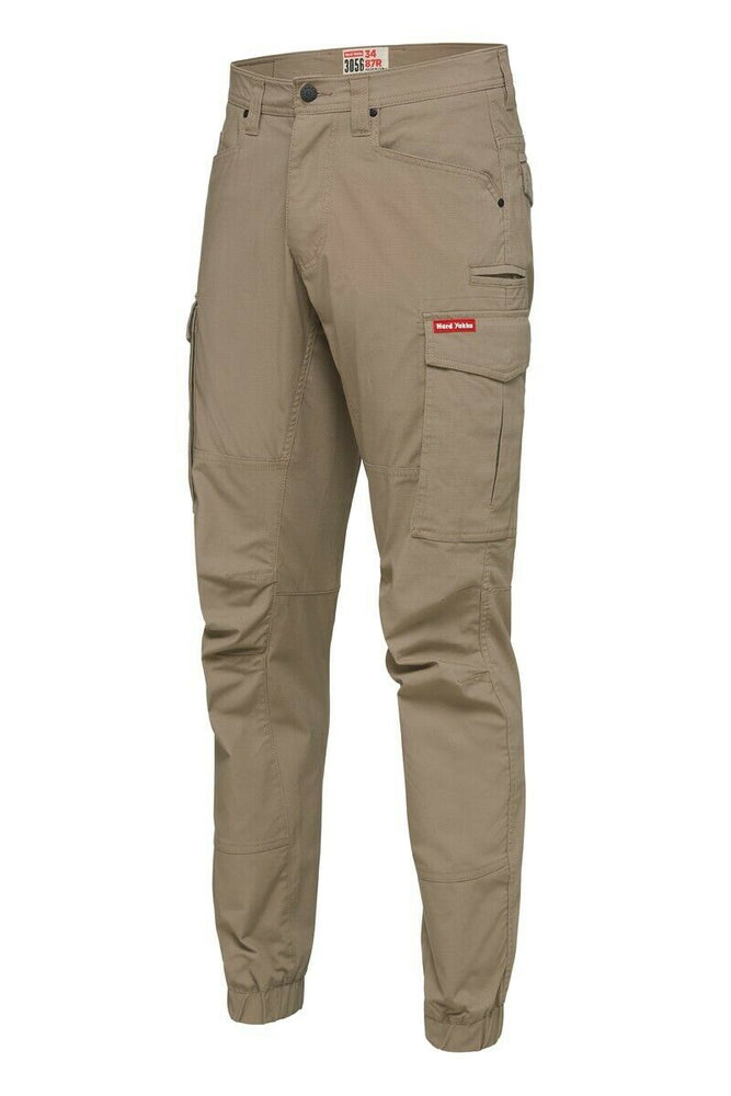 Hard Yakka Pants Cuff 3056 Ripstop Cargo Stretch Slim Fit Y02340