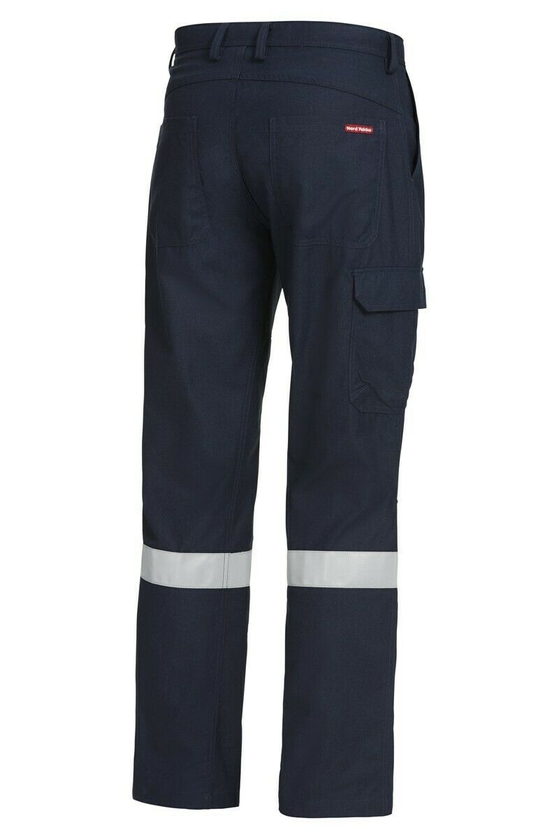 Mens Hard Yakka Workwear Pants Sheildtec Fire Resistant Cargo Tape Safety Y02525