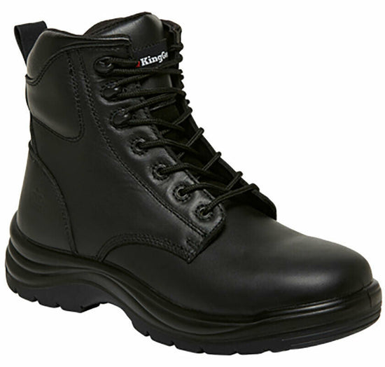 KingGee Mens Cook Boots Tough Work Safety Water Resistant Full Leather K27700