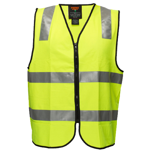 Portwest Staff Zip Vest D/N 2 Tone Hi Vis Reflective Tape Work Safety MZ107