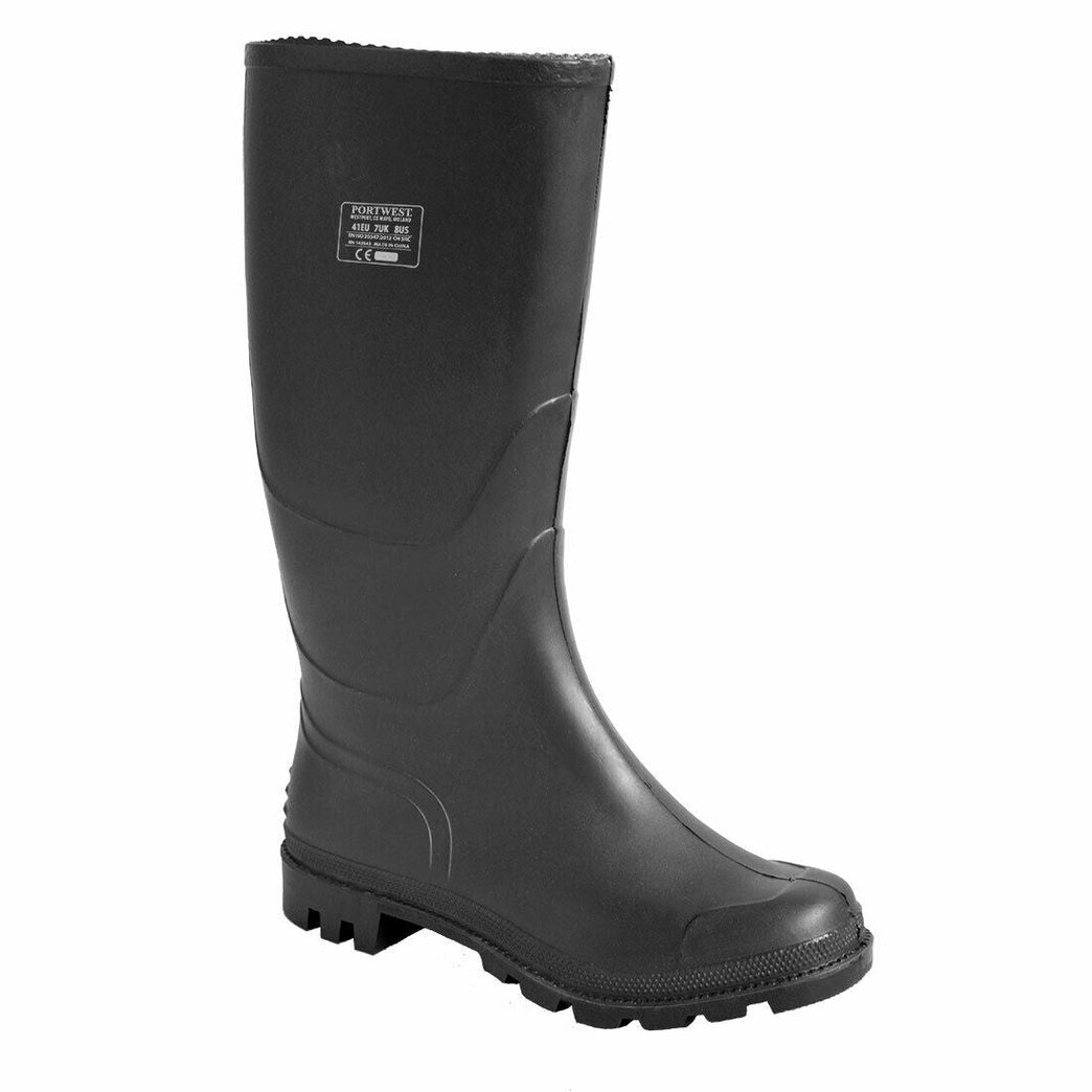 Portwest Mens PVC Wellington 04 Farming Rubber Boots Waterproof Work Safety FW90