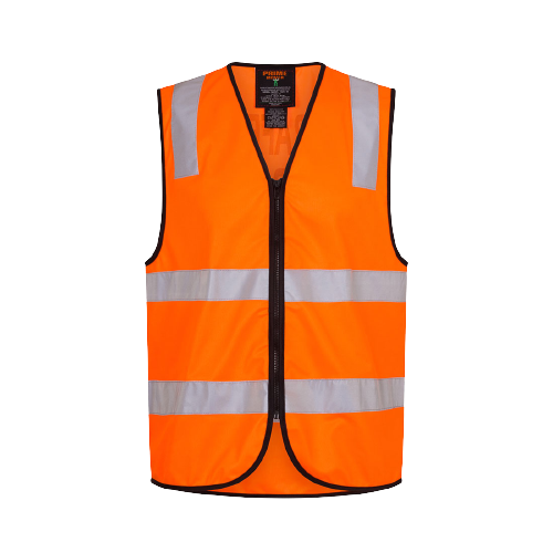 Portwest Traffic Controller Zip Vest D/N Reflective Tape Work Safety MZ105