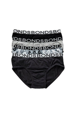 Boys Bonds Briefs 4 Pack UZXK4A Underwear Jocks Undie Multipack Everyday Black