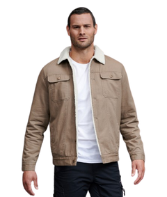 KingGee Urban Jacket Cotton Warm Sherpa Cuff Fleece Winter Work Wear K05013
