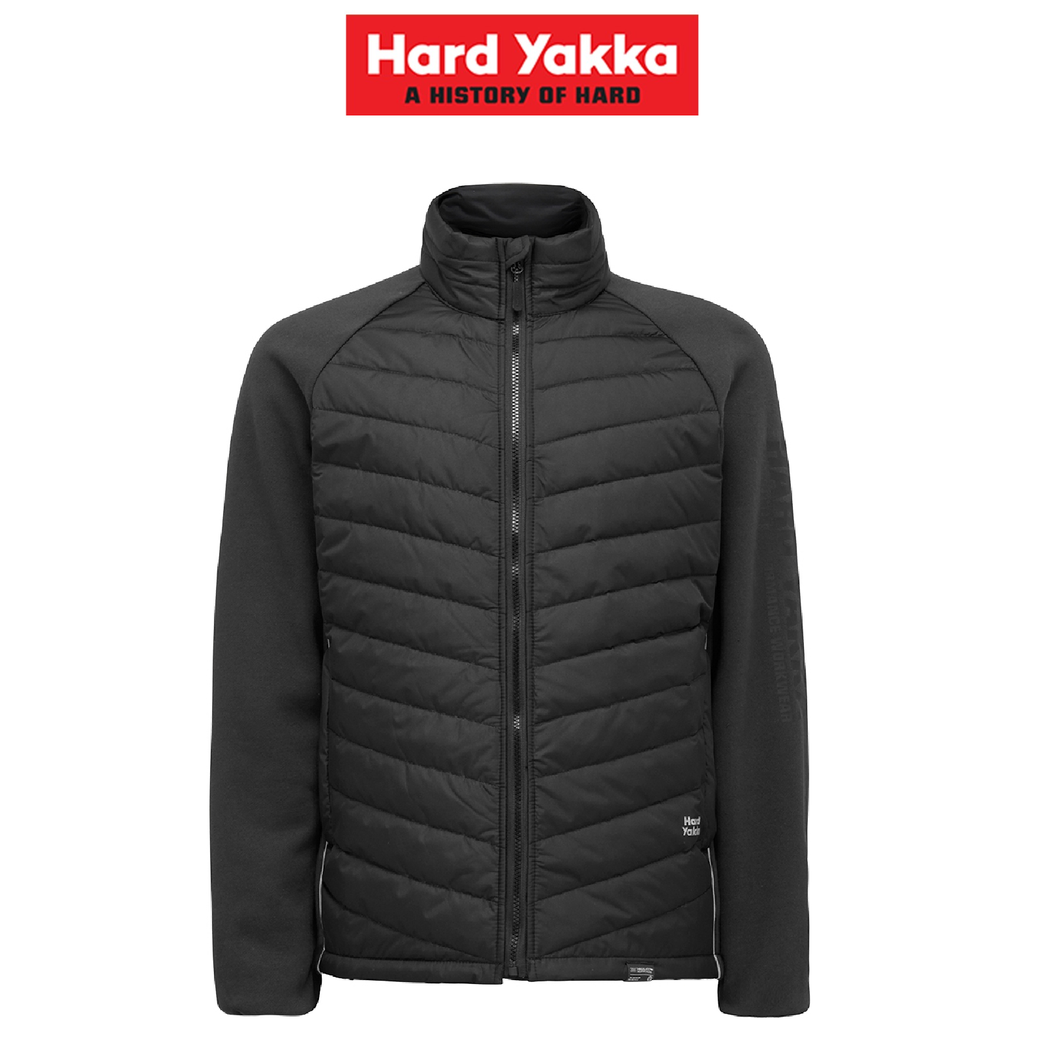 Hard Yakka Mens Apex Hybrid Fleece Jacket Thinsulate Heavy Duty Insulated Y06722