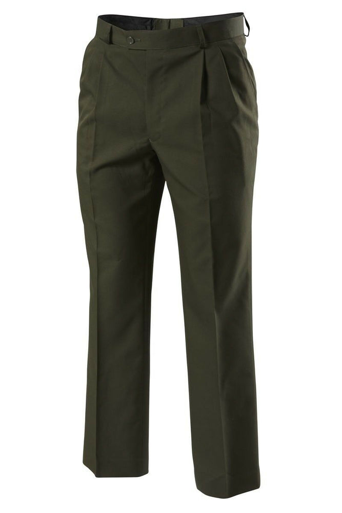 Mens Hard Yakka Foundations Trousers Pants Permanent Pleat Work 245gsm Y02592