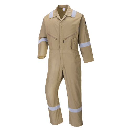 Portwest Iona Cotton Coverall Lightweight Reflective Taped Work Safety C814