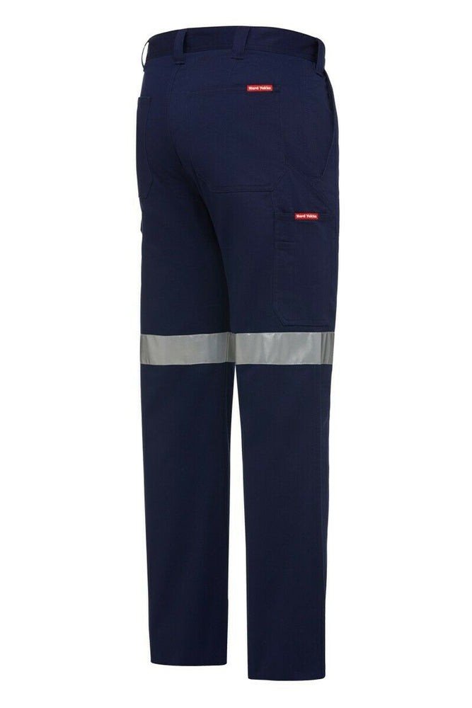 Mens Hard Yakka Core Drill Pants Work Cotton Taped Pocket Cargo Tough Y02575