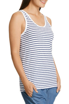 Womens Bonds Besties Stripe Slub Tank Top CXXBI Super Comfy Casual Soft Summer