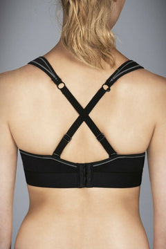 Womens Berlei Sports Bra Ultimate Performance Crop Racer Back YXXH Black